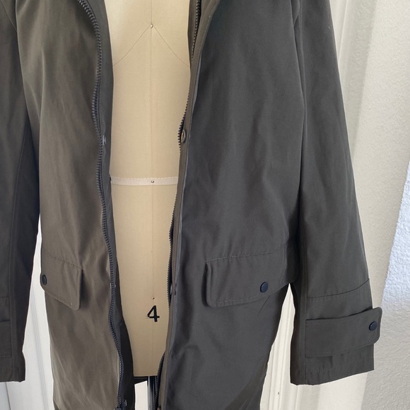 Andrew Marc - Olive Water Resistent Cargo Trench Jacket - Picture 6 of 8